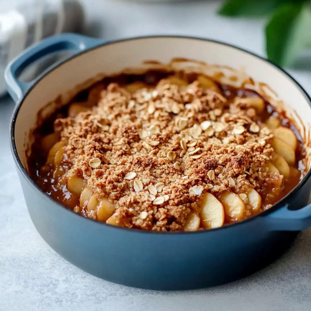 Indulge in Amazing Dutch Oven Oat Apple Crisp Bliss 2