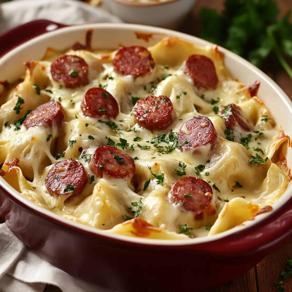 Cheesy Kielbasa Pierogi Bake – The Ultimate Comfort Food 18 Kielbasa Pierogi Bake – Cheesy Polish Comfort Classic