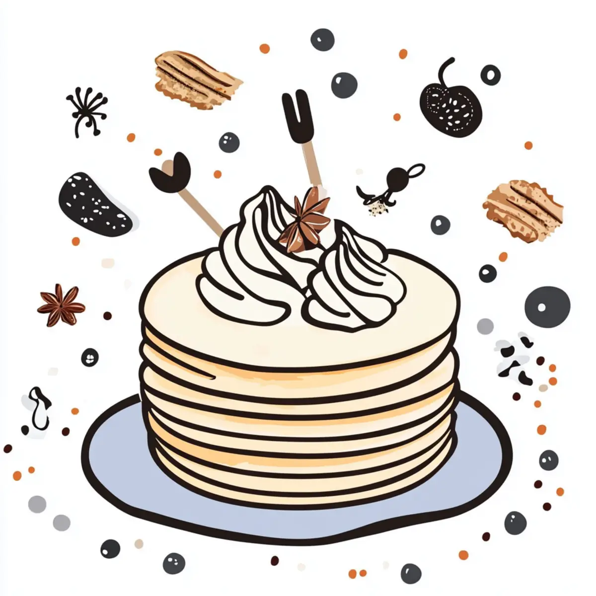 Indulge in Sweet Layers: Vanilla & Speculoos Crêpe Cake Delight 1 udkwu2adlheirsakqktp