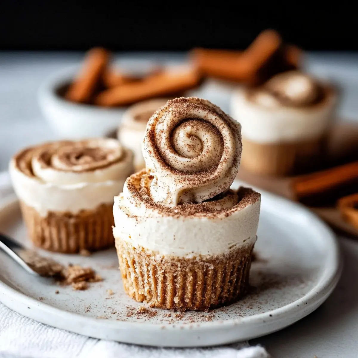 Indulge in No Bake Cinnamon Roll Cheesecakes: Easy Recipe! 1